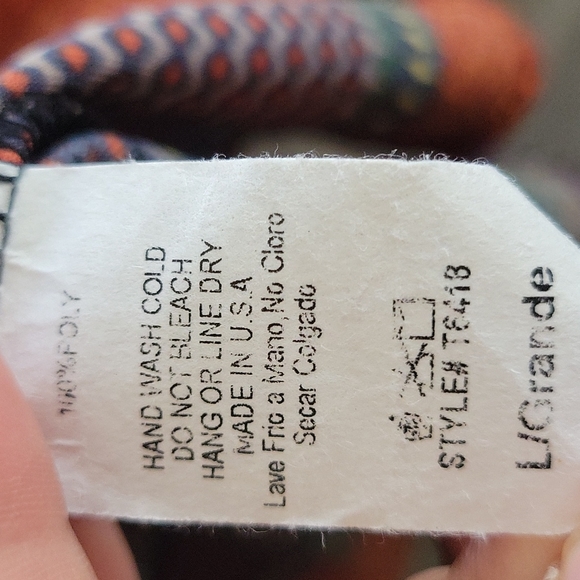 Boho 3/4 sleeves sz L beautiful print blouse - Picture 5 of 5